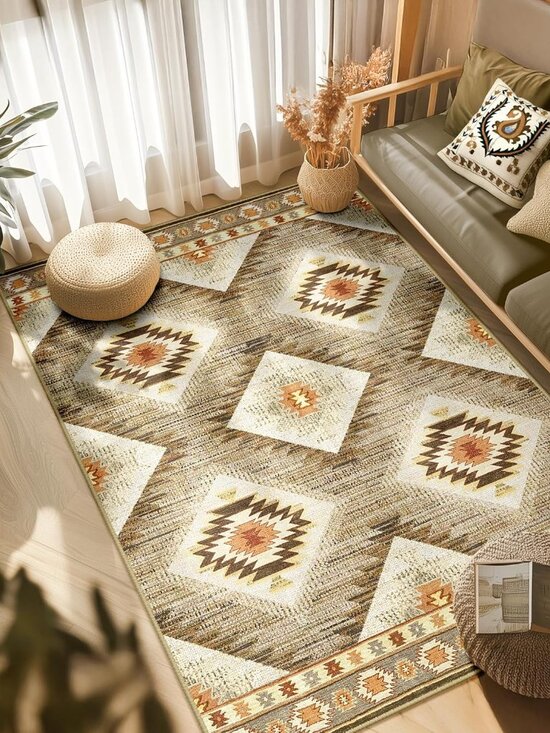 Area Rug 5x7 Pattern Western - Picture 1 of 6